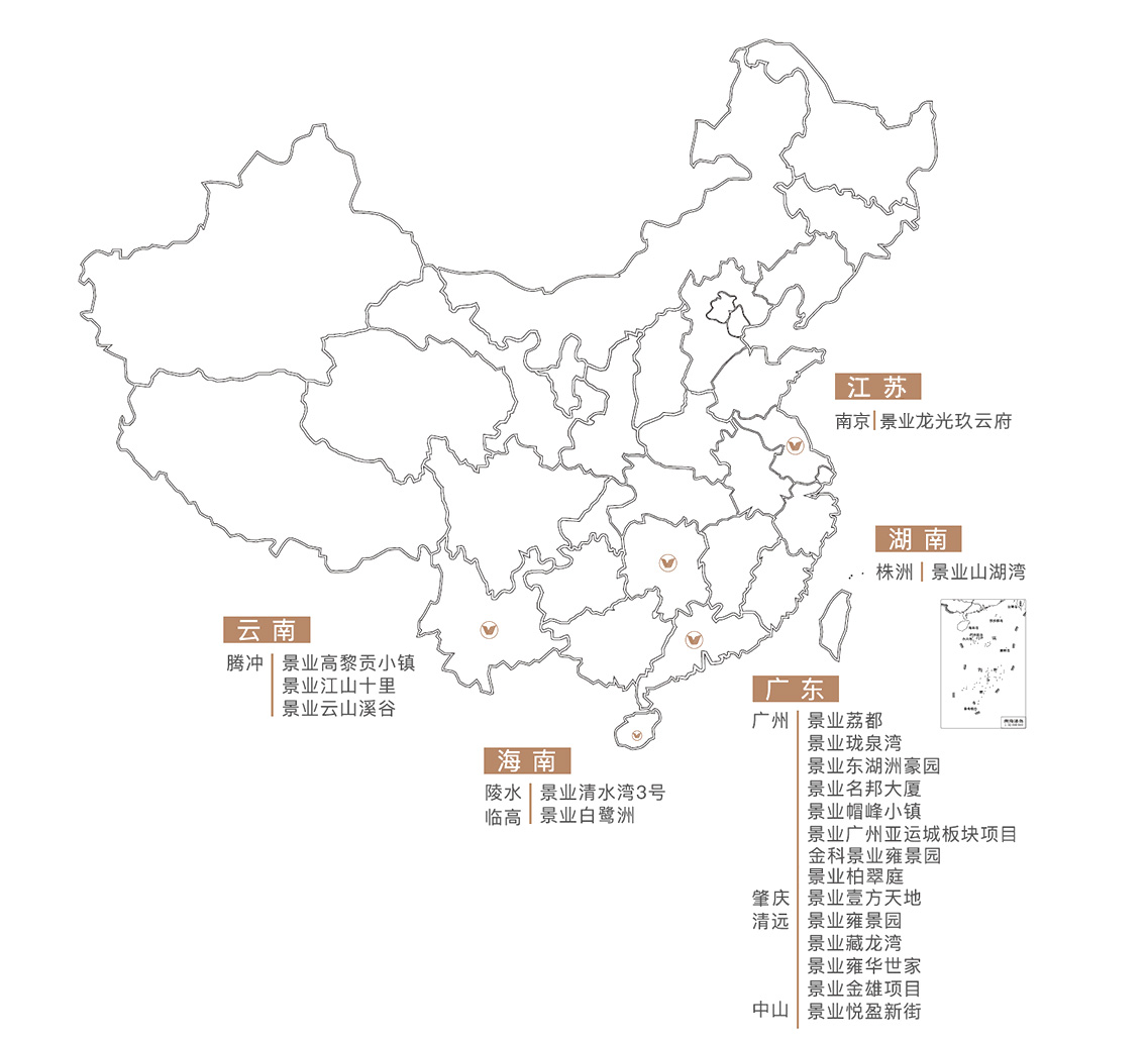 景業名邦在中國
